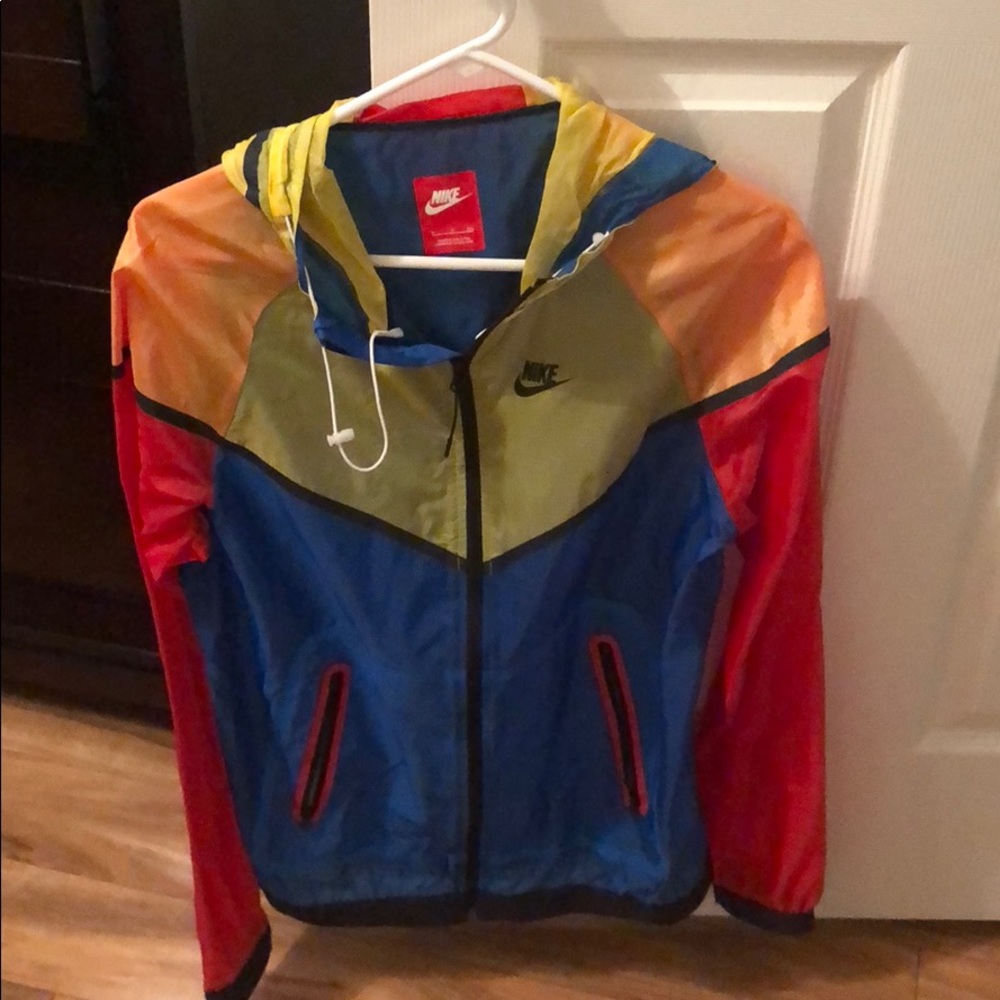 Nike multicolored windbreaker.